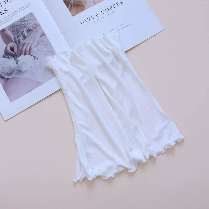 Ivory silk face cover