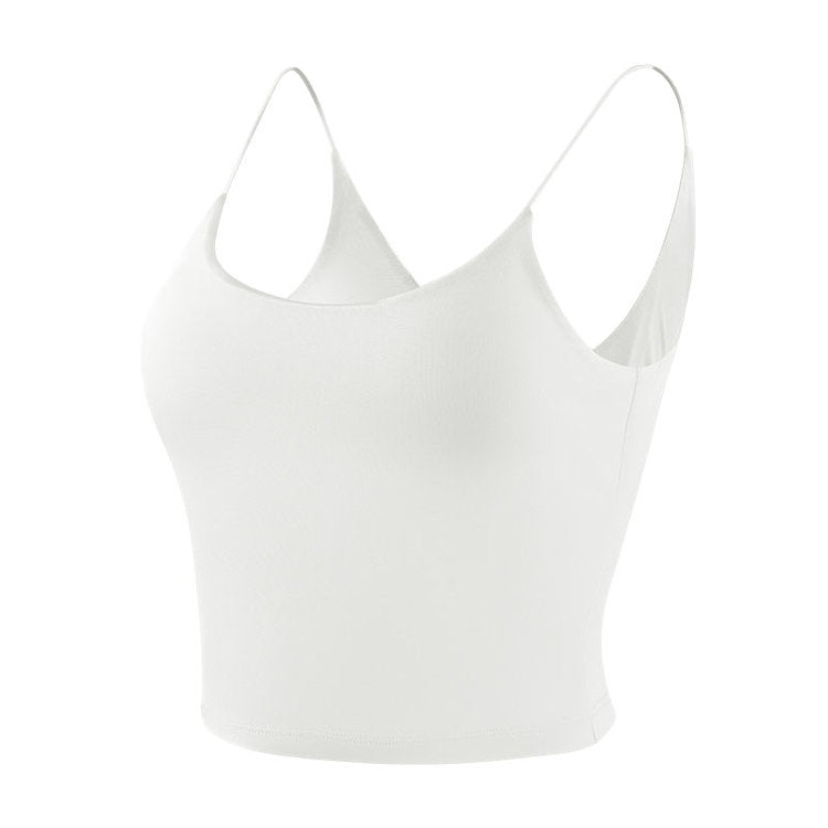 Verified ivory S221 crop cami back view